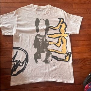 Cactus Jack by Travis Scott White Tee with Black and Yellow Design